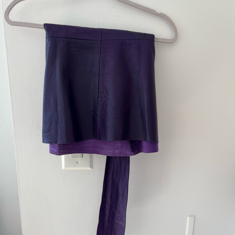 Purple Suede Skirt